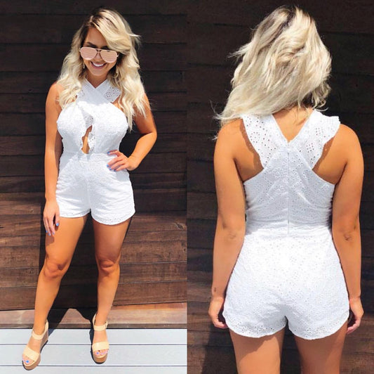 Elena Eyelet Romper