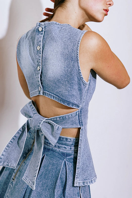 Eloise Denim Top