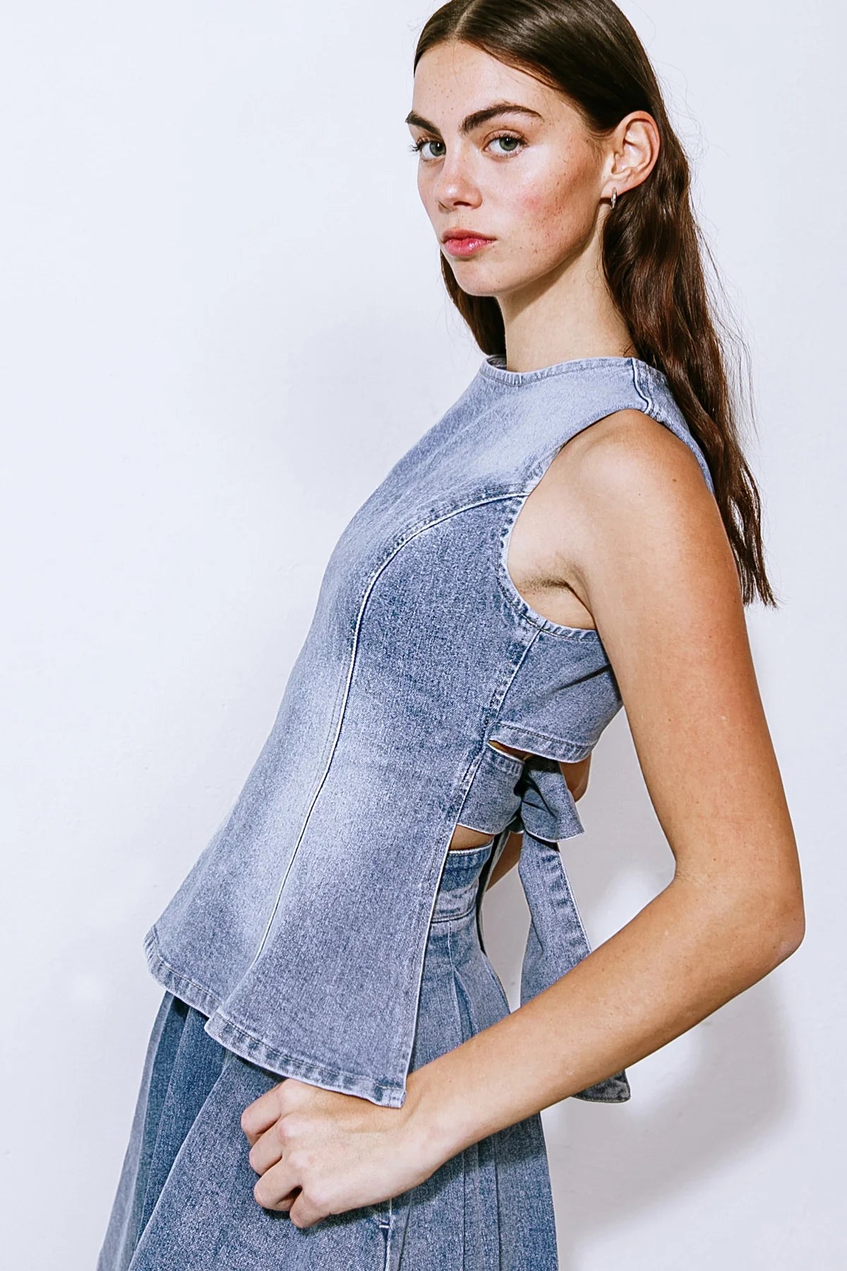 Eloise Denim Top